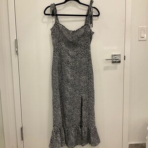 Elegant Black and White Dress